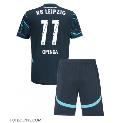 Camiseta RB Leipzig Lois Openda #11 Tercera Equipación para niños 2024-25 manga corta (+ pantalones cortos)